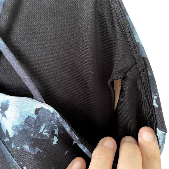 Joy Lab blue and black criss cross strap bra athletic style small - Picture 3 of 5